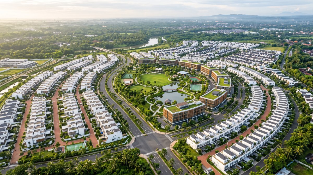 Kawasan luas dan siteplan.
